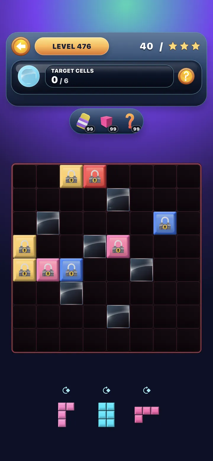 Arcade target-cells level